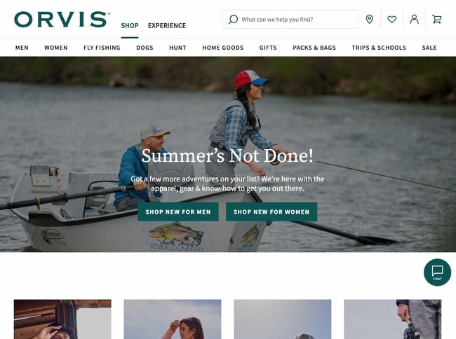 Omni-channel marketing example by Orvis