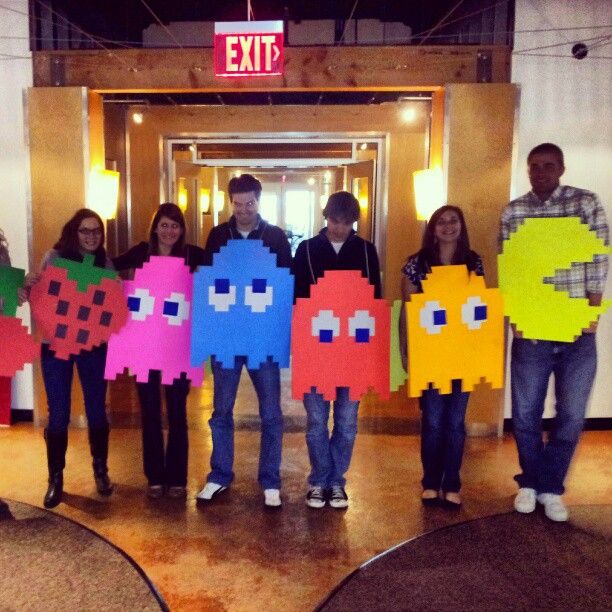 pac man group costume.jpg?width=612&name=pac man group costume - 40 Office Costume Ideas for Marketing Nerds &amp; Tech Geeks