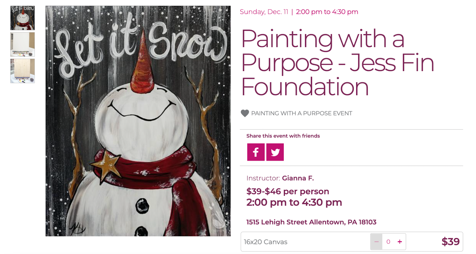 holiday fundraising ideas;  companies like Painting with a Twist can help you organize a paint night fundraiser for your organization 