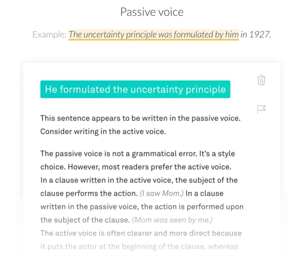 passive-voice-example-how-can-grammarly help write correct blog post