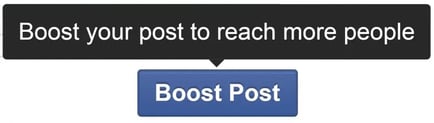 how to boost facebook post: click boost post on the bottom right corner of your facebook post