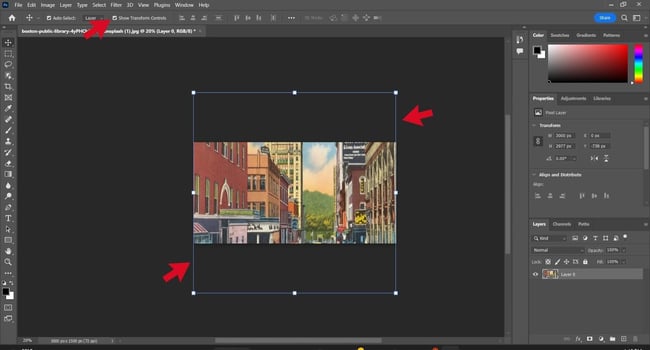 How to resize an image without losing quality in photoshop: adjust image