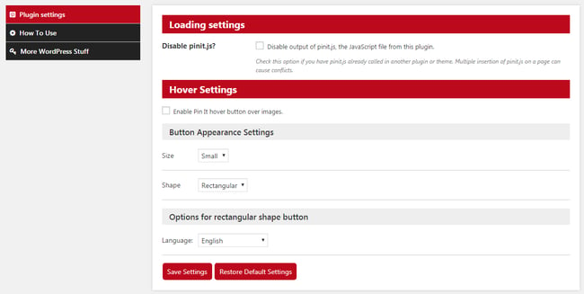 PI Button WordPress plugin for Pinterest