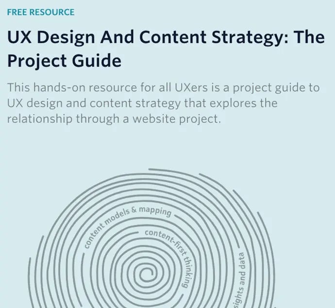 Pillar page on UX design and content strategy by GatherContent