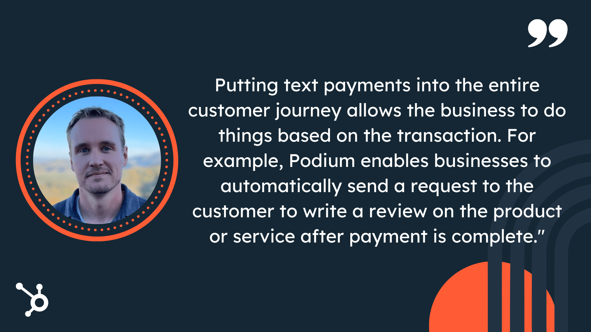 podium quote on text to pay
