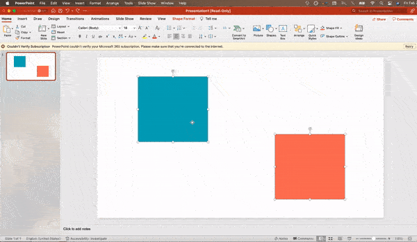 powerpoint presentation: aligning objects