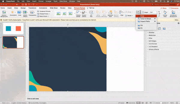 powerpoint presentation: cropping an image into a custom shape
