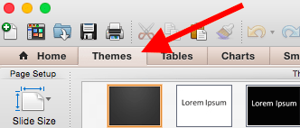PowerPoint themes.