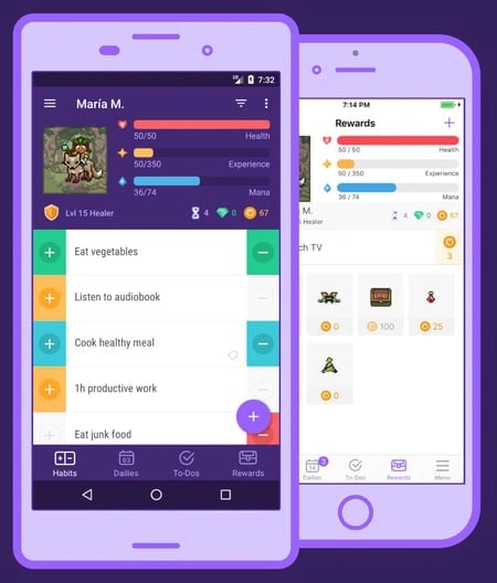 top productivity apps: Habitica