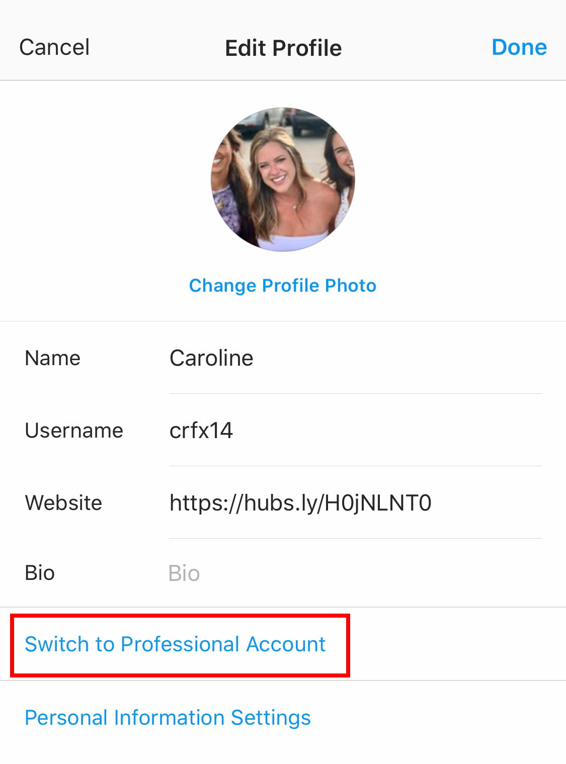 how to change accounts in uploader for instagram