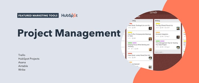 project management tools, including trello, hubspot projects, asana, airtable, and wrike