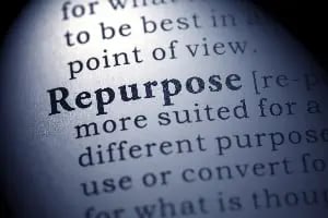 why you should repurpose content: image shows dictionary entry for the word 'repurpose'