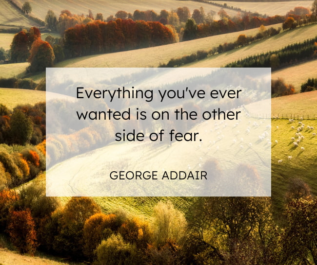 famous life quote in english from george addair