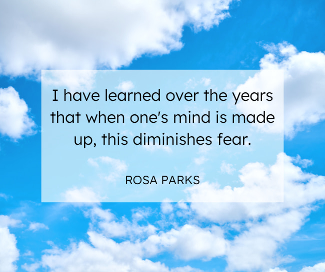 famous life quote in english from rosa parks