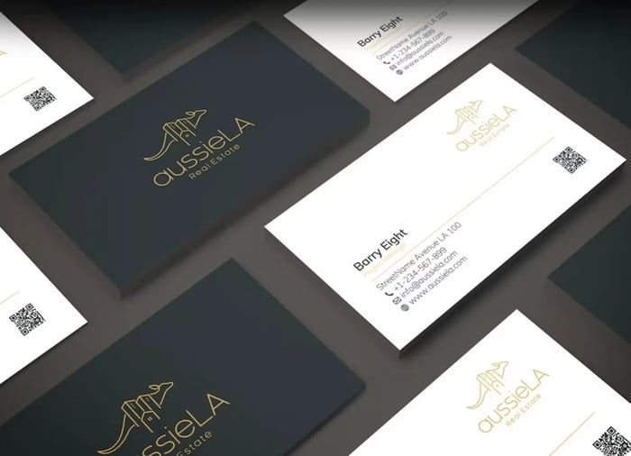 best real estate business cards, aussieLA Real Estate 