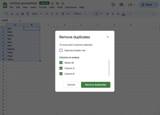 remove%20duplicates%20window.webp?width=546&height=394&name=remove%20duplicates%20window - How to Find, Highlight &amp; Remove Duplicates in Google Sheets [Step-by-Step]