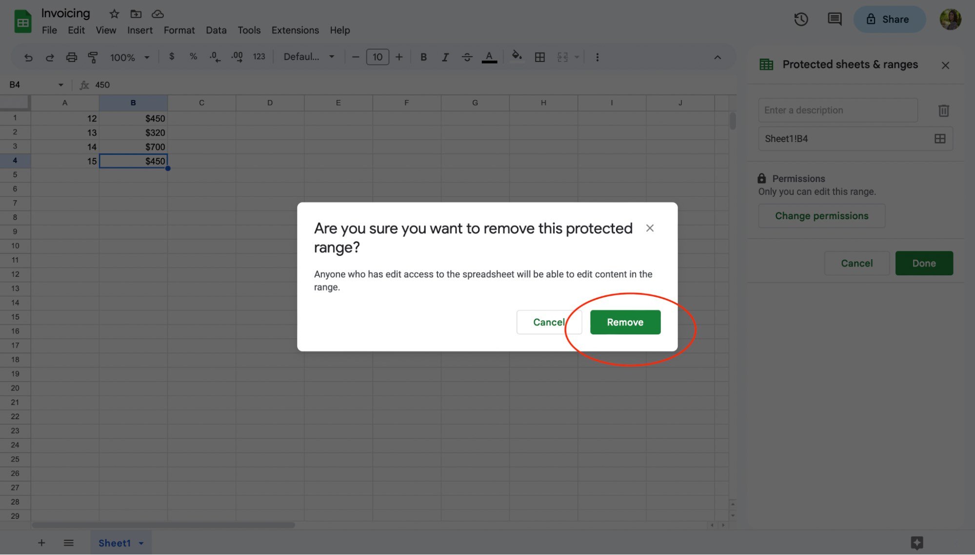 How to Lock Cells in Google Sheets