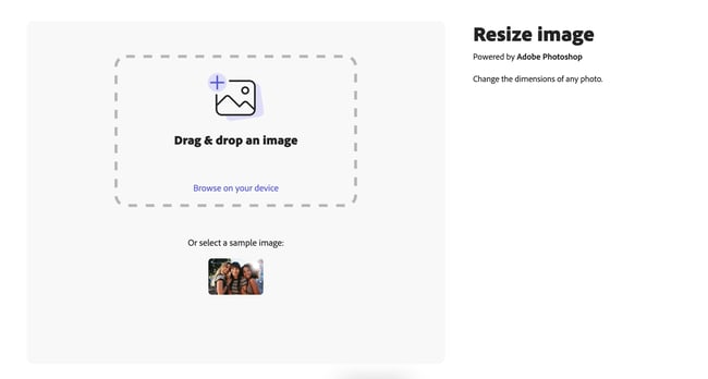 adobe online tool for resizing images without losing quality
