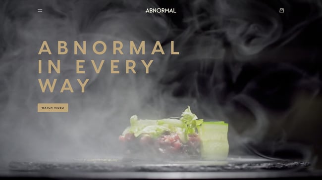 home page for the best restaurant website design abnormal co