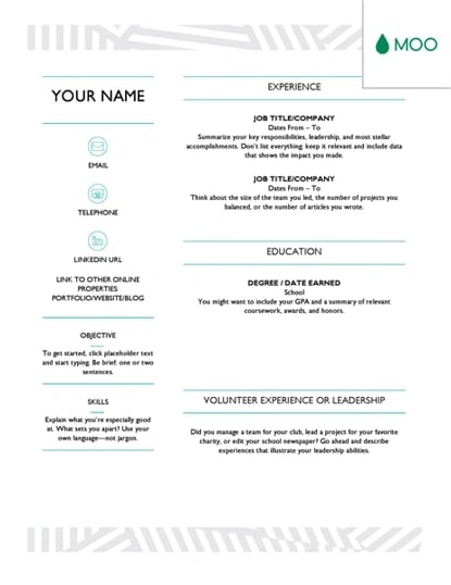  imaginative resume template 