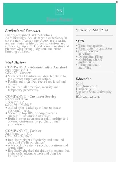 resume format ms word resume templates for word: Modern Resume Template