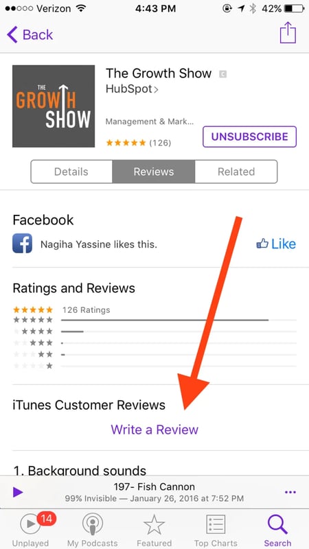 reviews page mobile