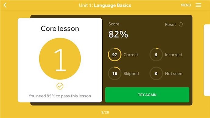 Rosetta Stone mobile app for learning a new language on your commute to work