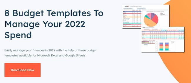How to run a business example: Marketing budget template