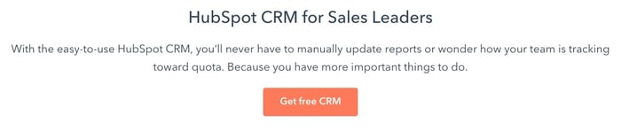 HubSpot sales copy