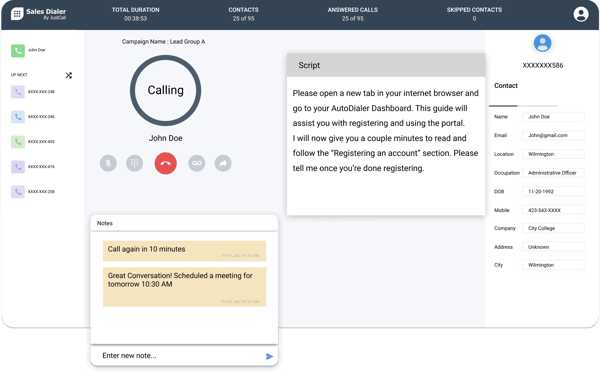 JustCall Sales Dialer