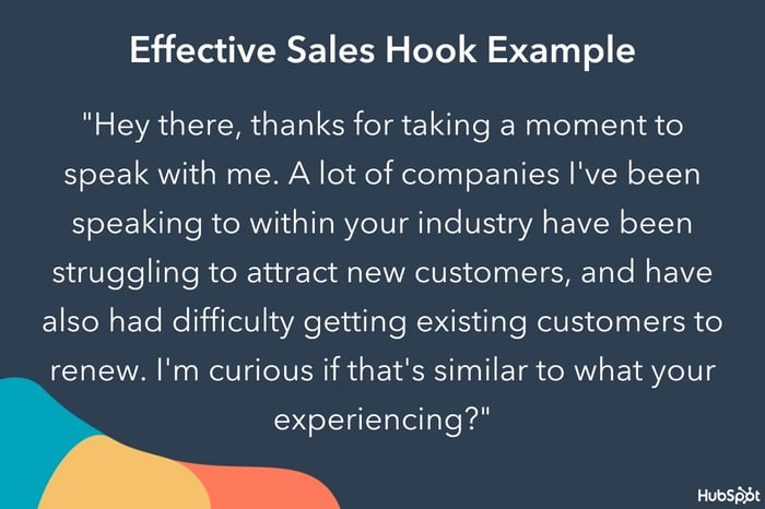sales hook example