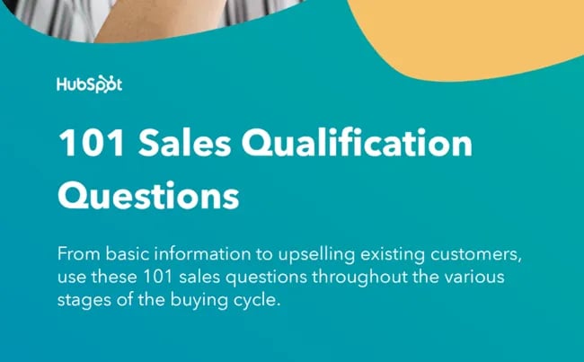 sales playbook templates: qualification questions