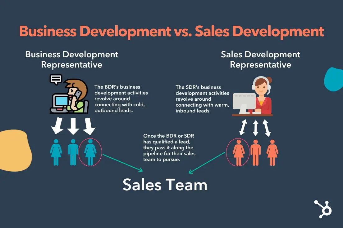 Business Development Vs. Sales: Differences, Similarities, & Job Titles ...