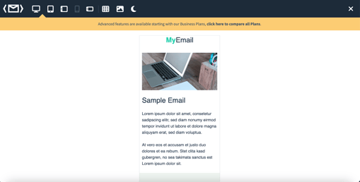 how to create an html email, viewing email on mobile