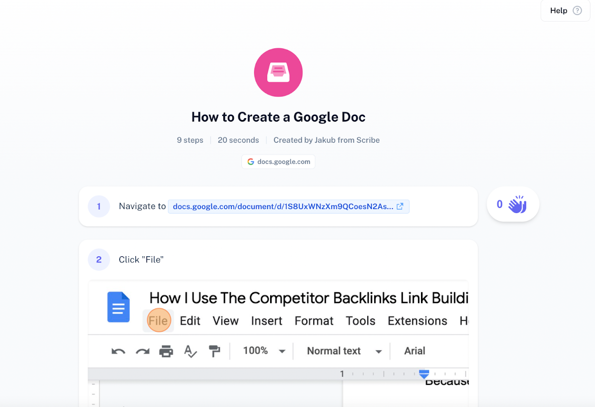 scribe how chrome extension
