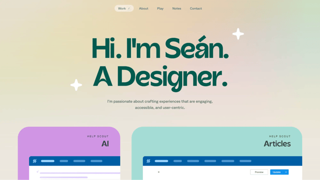 sean 1.webp?width=650&height=366&name=sean 1 - Best Personal Website from Marketers, Creators, and Other Business Professionals Who’ll Inspire You