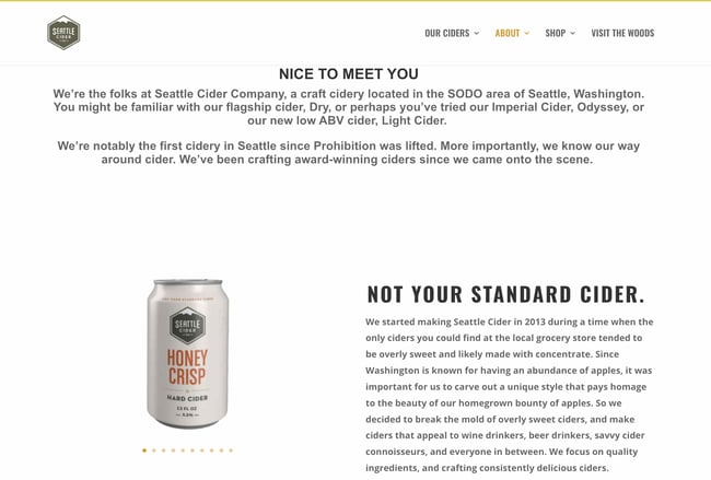 seattle%20cider.jpg?width=650&height=440&name=seattle%20cider - 10 Creative Company Profile Examples to Inspire You [Templates]