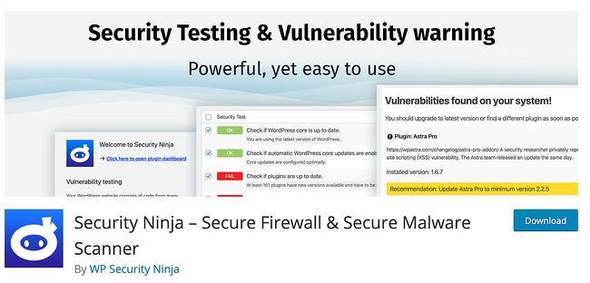 Best WordPress Security Scanners: Security Ninja