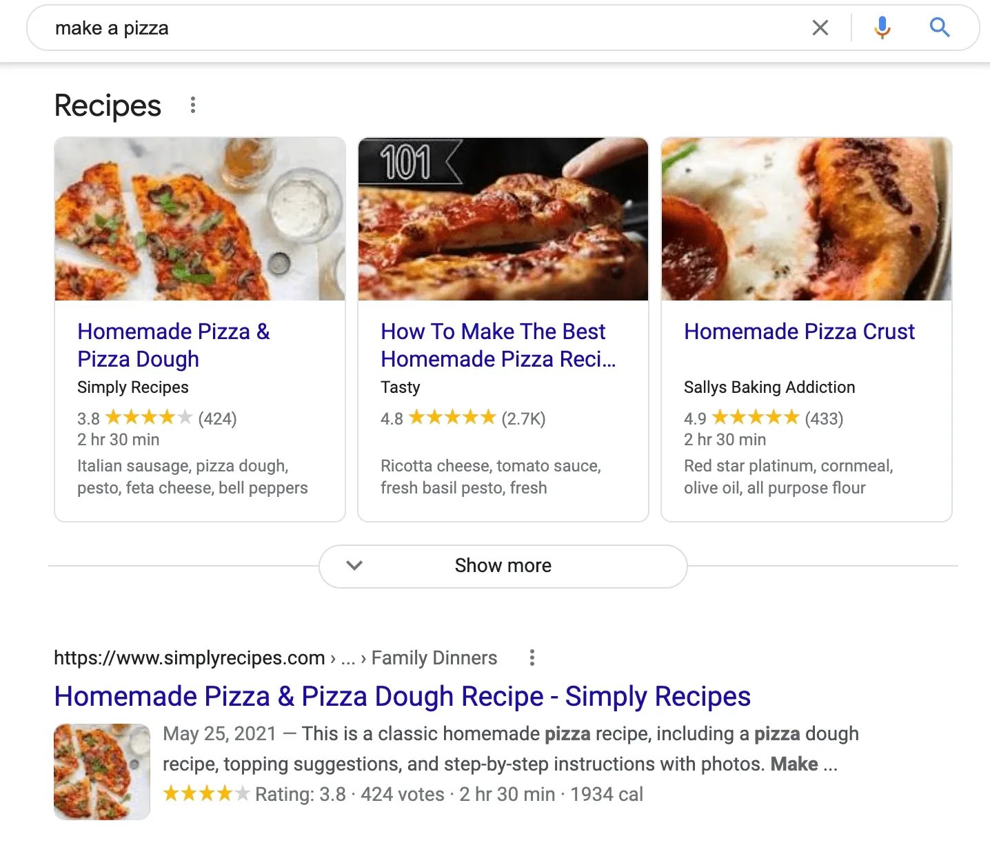 search results for the search term make a pizza 