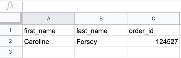 structured data in excel sheet