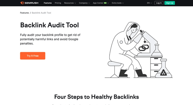 seo checklist for website redesign, use backling audit tools