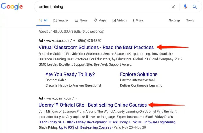 search results for online training
