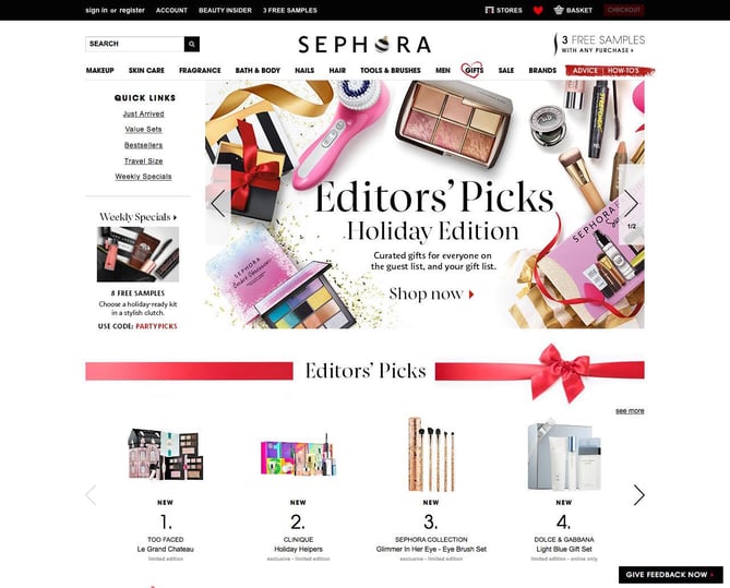 12 Festive Examples Of Holiday Themed Homepage Designs