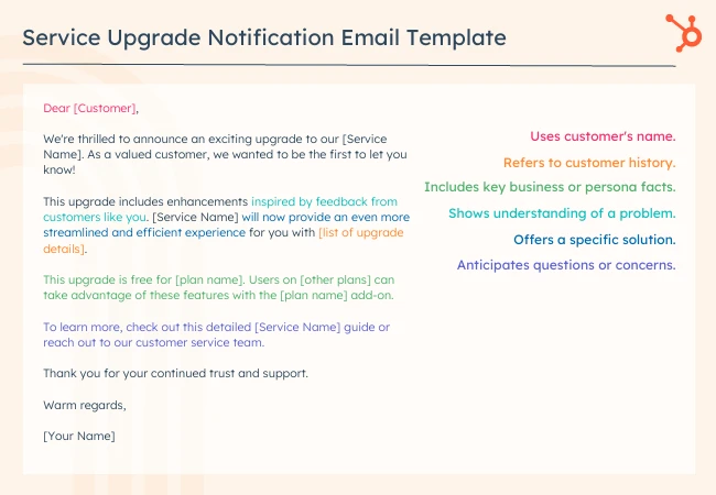 32 Customer Service Email Templates To Support Renew Refund Customers   Service Upgrade Email Template.webp