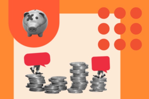 shareasale: image shows a piggy bank and stacks of coins 