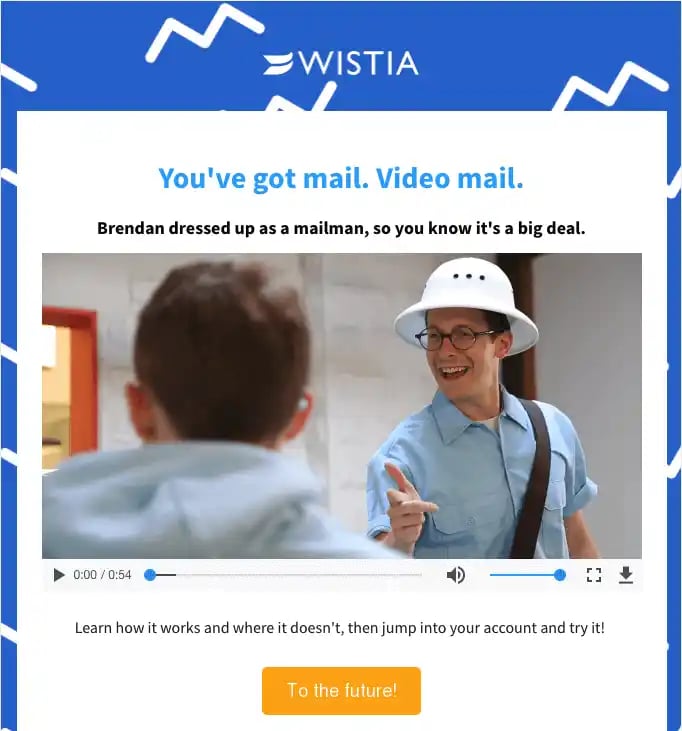 Wistia email customer testimonial