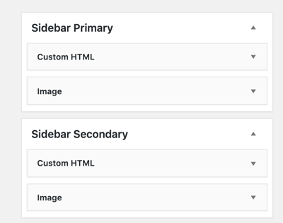 sidebar area for how to remove sidebar in WordPress: search for sidebar area