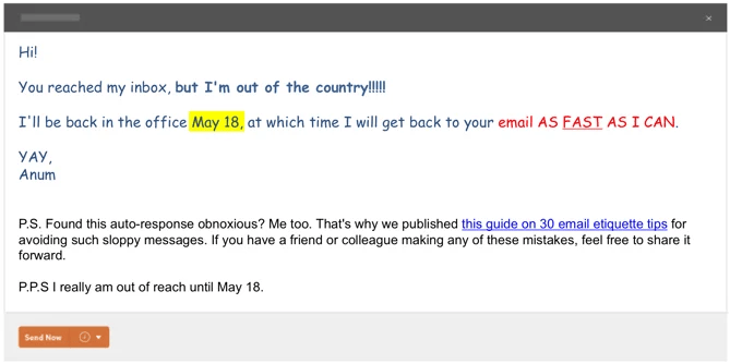 sidekick-email-etiquette anum out of office message 