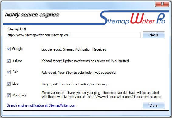 Sitemap Writer Pro