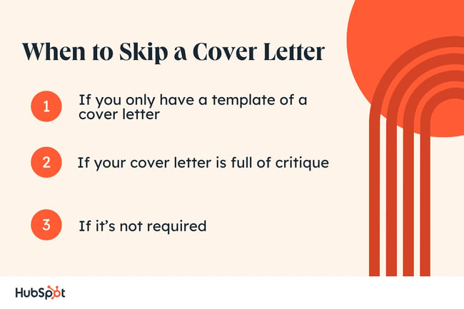 when to skip a cover letter